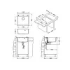 ALVEUS FORMIC 23 TWILIGHT G05M - Pomivalno korito brez odcejalnika