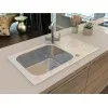 ALVEUS GLASSIX UP 40 BELA - Pomivalno korito z odcejalnikom