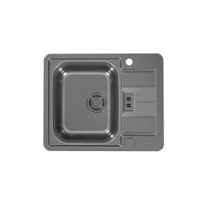 ALVEUS LINE 60 - MONARCH ANTHRACITE - Pomivalno korito z odcejalnikom