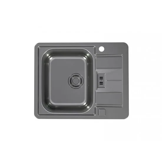 ALVEUS LINE 60 - MONARCH ANTHRACITE - Pomivalno korito z odcejalnikom