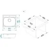 ALVEUS MORE 10 I LEI INOX - Pomivalno korito brez odcejalnika