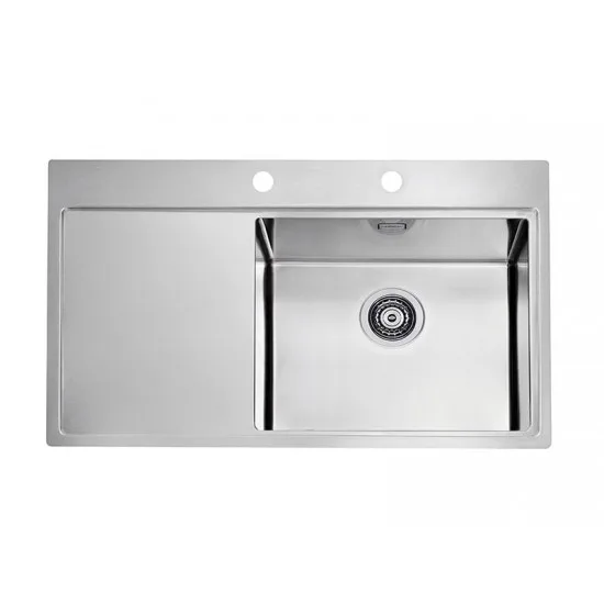 ALVEUS PURE 50 INOX - Pomivalno korito z odcejalnikom levo