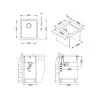 ALVEUS QUADRIX 20 - MONARCH GOLD - Pomivalno korito brez odcejalnika