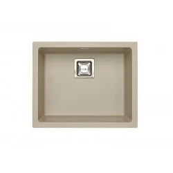 ALVEUS QUADRIX 50 - GRANITAL PEBBLE G02M - Pomivalno korito brez odcejalnika