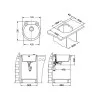 ALVEUS ROLL 10 BEIGE G55 - Pomivalno korito brez odcejalnika