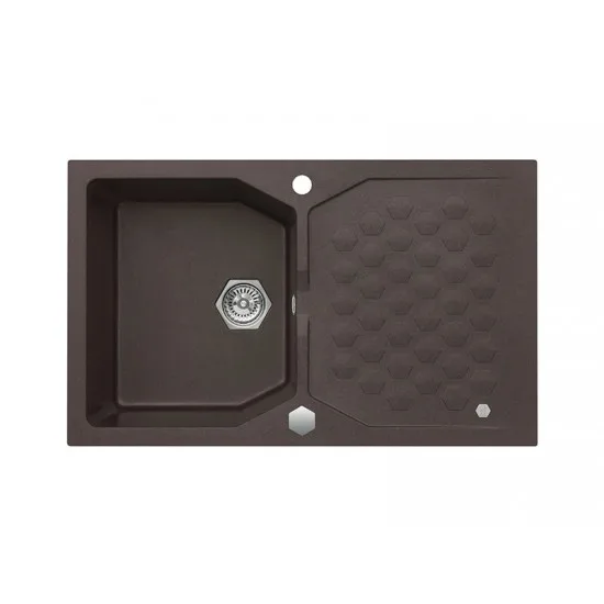 ALVEUS SENSUAL 32 CHOCOLATE G03M - Pomivalno korito z odcejalnikom