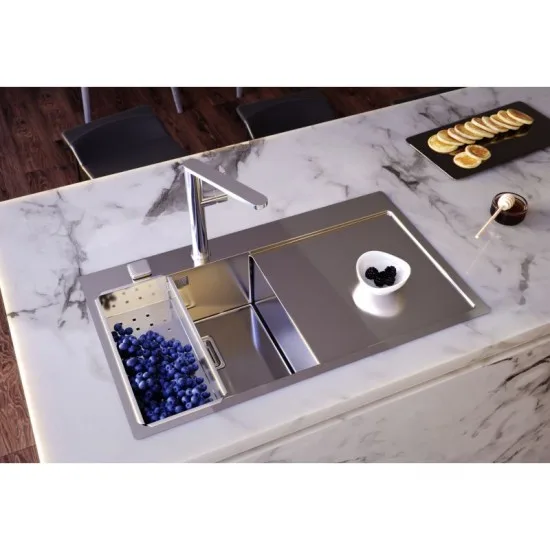 ALVEUS STYLUX 50 INOX - Pomivalno korito z odcejalnikom desno