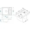 ALVEUS ZOOM MAXIM 10 INOX - Pomivalno korito z odcejalnikom