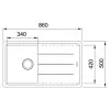 FRANKE BASIS BFG 611-86 BEIGE - Pomivalno korito z odcejlnikom
