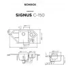 SCHOCK SIGNUS C-150 BRONZE - Pomivalno korito z odcejalnikom