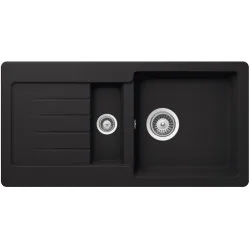 SCHOCK TYPOS D-150S ONYX - Pomivalno korito z odcejalnikom