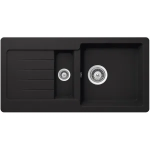 SCHOCK TYPOS D-150S ONYX - Pomivalno korito z odcejalnikom