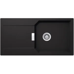 SCHOCK MANHATTAN D-100L ONYX - Pomivalno korito z odcejalnikom