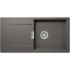 SCHOCK MONO D-100L SILVERSTONE - Pomivalno korito z odcejalnikom