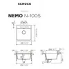 SCHOCK NEMO N-100S CROMA - Pomivalno korito brez odcejalnika