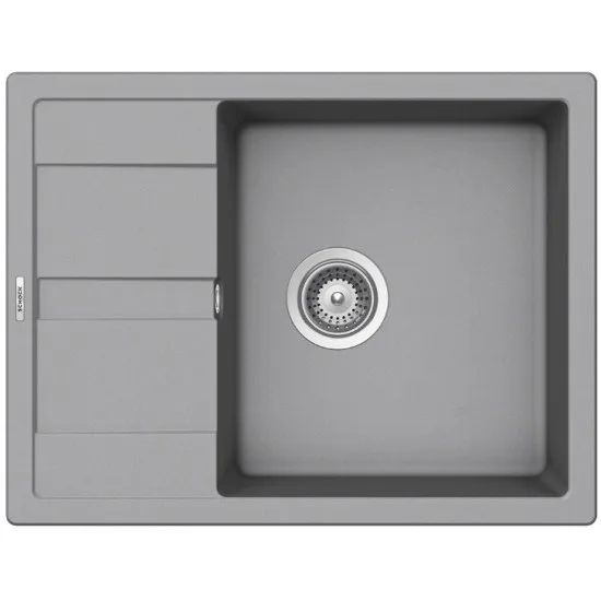 SCHOCK RONDA D-100L CROMA - Pomivalno korito z odcejalnikom