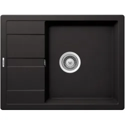 SCHOCK RONDA D-100L NERO - Pomivalno korito z odcejalnikom