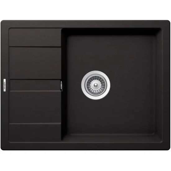 SCHOCK RONDA D-100L NERO - Pomivalno korito z odcejalnikom