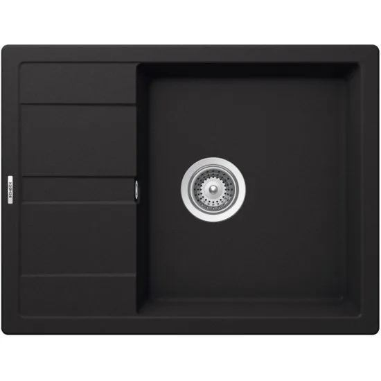 SCHOCK RONDA D-100L ONYX - Pomivalno korito z odcejalnikom