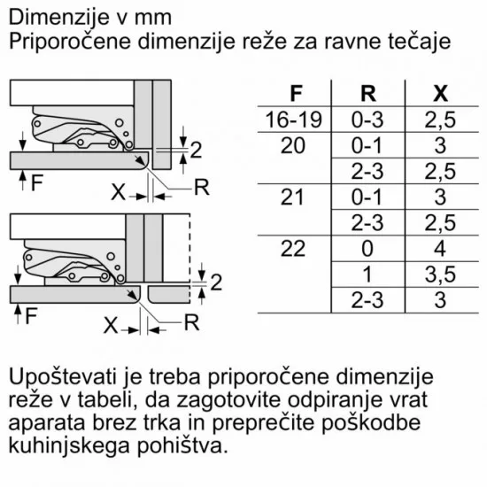 BOSCH KIF81PFE0 - Vgradni hladilnik Serie 8