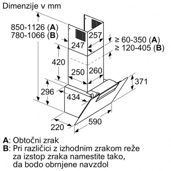 BOSCH DWK67EM60 - Stenska napa Serie 2