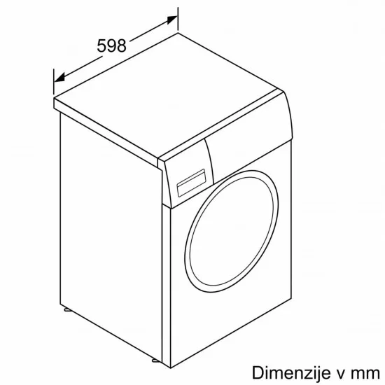 BOSCH WAV28M20BY - Pralni stroj s sprednjim polnjenjem