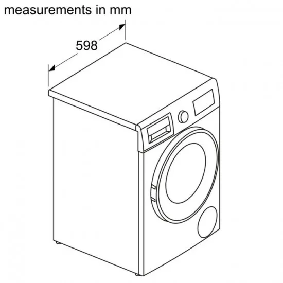BOSCH WNA13400BY - Pralno sušilni stroj Serie 4