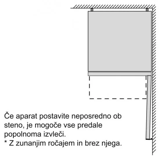 BOSCH KGN33NLEB - Prostostoječi hladilnik z zamrzovalnikom spodaj Serie 2
