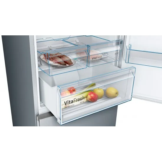 BOSCH KGN49XLEA - Prostostoječi hladilnik z zamrzovalnikom spodaj Serie 4