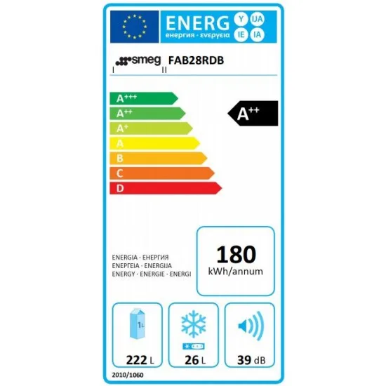 SMEG FAB28RDB - Prostostoječi hladilnik
