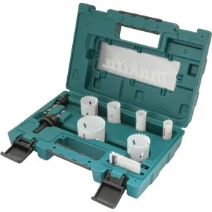 MAKITA D-63965 - 9 delni set BIM kronskih žag z adapterjem in centrinim svedrom za inštalaterje