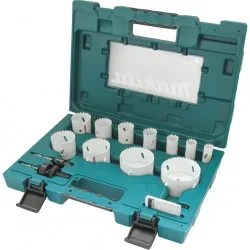 MAKITA D-63971 - 14 delni set BIM kronskih žag z adapterjem in centrinim svedrom za inštalaterje