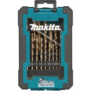 MAKITA D-67561 - 19-delni set HSS-Co svedrov za kovino