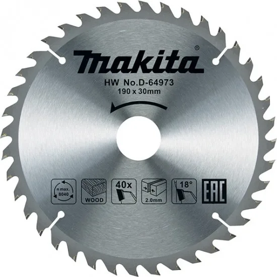 MAKITA D-64973 - TCT žagin list za les