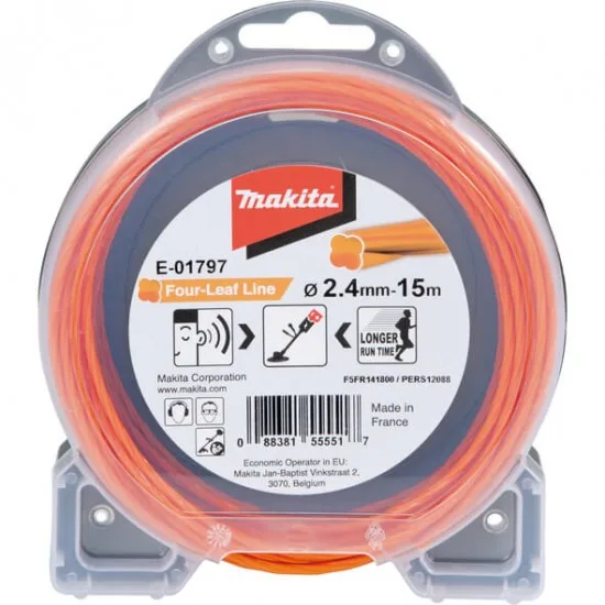 MAKITA E-01797 - Štiridelna najlonska nitka oranžna