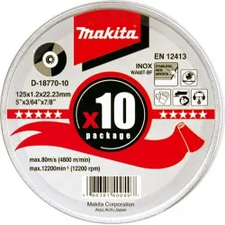 MAKITA D-18770-10 - Rezalne plošče v kovinski embalaži-10 kos