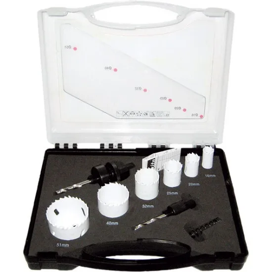 MAKITA D-47123 - 6-delni set HSS-BiM kronskih žag za električarje