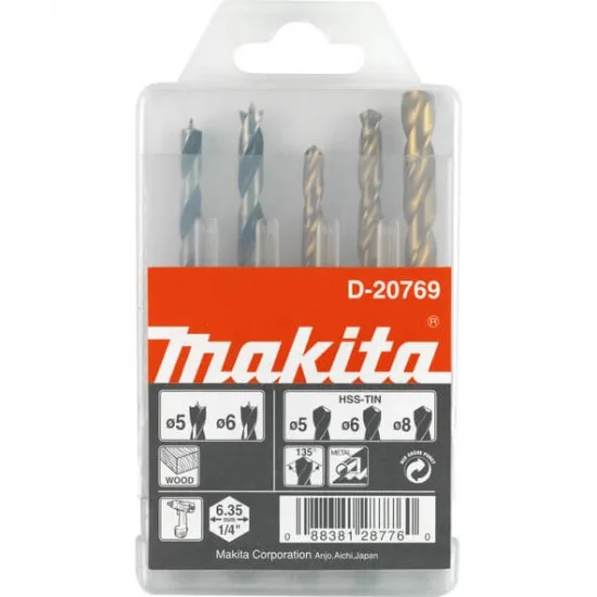 MAKITA D-20769 - 5-delni set svedrov