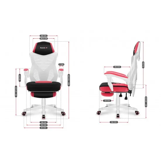 HUZARO HZ-Combat 3.0 Pink - Gaming stol roza