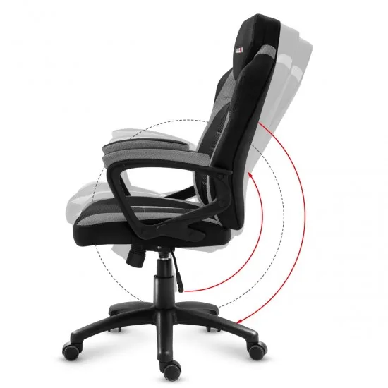 HUZARO HZ-Force 2.5 Grey Mesh - Gaming stol siv