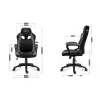 HUZARO HZ-Force 2.5 Grey Mesh - Gaming stol siv