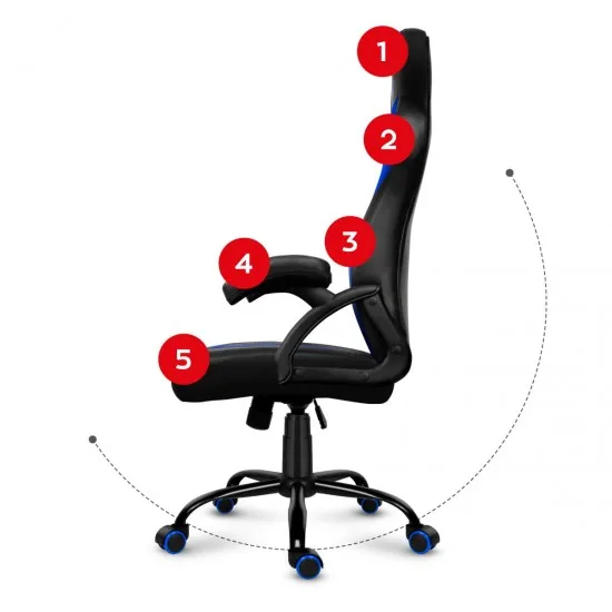 HUZARO HZ-Force 3.1 Blue - Gaming stol moder