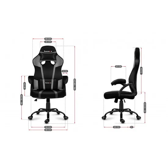 HUZARO HZ-Force 3.1 Grey Mesh - Gaming stol siv