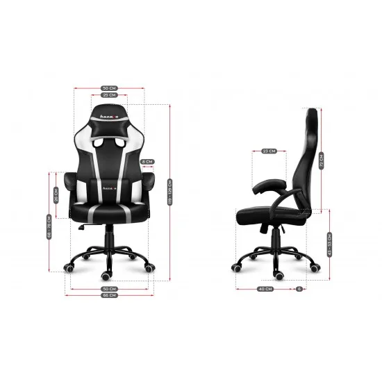 HUZARO HZ-Force 3.1 White - Gaming stol bel