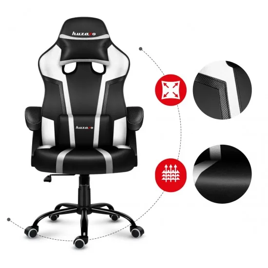 HUZARO HZ-Force 3.1 White - Gaming stol bel