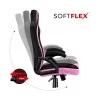 HUZARO HZ-Force 4.2 Pink Mesh - Gaming stol roza