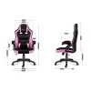 HUZARO HZ-Force 4.2 Pink Mesh - Gaming stol roza