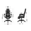 HUZARO HZ-Force 5.3 White Mesh - Gaming stol bel