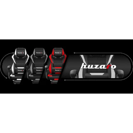 HUZARO HZ-Force 5.3 White Mesh - Gaming stol bel