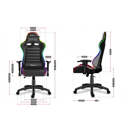 HUZARO HZ-Force 6.0 RGB - Gaming stol led rgb